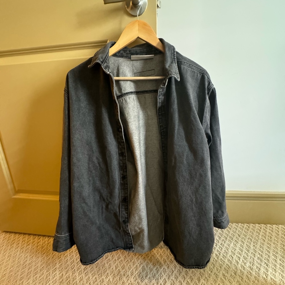 Fear of god essentials denim overshirt